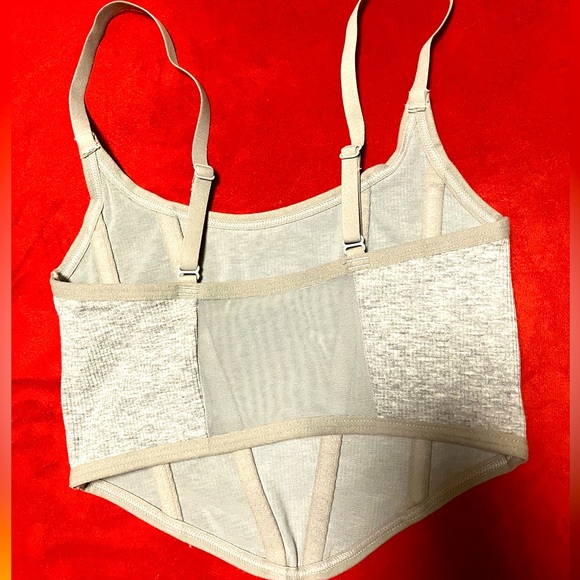 Gray corset crop top - Picture 2 of 2